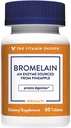 La bromelaina de vitamina Shoppe 500MG & 2,000 GDU, soporta la digestión de proteínas " Absorción, enzima procedente de las piñadas (60 cápsulas)