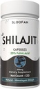 Shilajit Capsules 500mg ← 20% Extract Purified Asphaltum tención Natural Herbal Suplemento Silencio No Gluten, Gluten-Free, GMP-Certified TEN Easy to Swallow (120 Conde (Pack of 1))