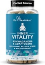 Vitality Cortisol Suplemento – Lucha Fatiga, Siéntete calmado – Cortisol sano, Energía focalizada, Apoyo Adrenal – Suplemento Ashwagandha con Rhodiola, L-Tyrosine, Basil Santo – 60 cápsulas de Veg