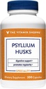 La vitamina Shoppe Psyllium Husks – Plantago Ovata Fiber Supplement That Supports Regularity & Healthy Cholesterol, 840 mg por Serving - Gluten Free (300 cápsulas)