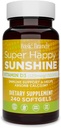 Marcas básicas Super Happy Sunshine Vitamina D3 5000IU, 240-count (Pack of 1)