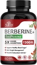 Berberine Supplement 1200mg - 5X Higher Absorption - Ultra Pure 98% Berberine HCL - Healthy Weight Management, Immune Support - Non GMO, Manufactured in USA - 60 Vegan Capsules