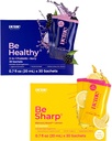 BeMe BeHealthy " BeSharp Bundle - Probióticos líquidos " Omega-3 Suplementos líquidos
