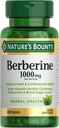 Capsules Bounty Berberine 1000mg de la naturaleza, apoya la salud del corazón, colesterol " niveles de azúcar en sangre en un rango normal, Suplemento No GMO, 60 Condes