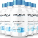 (5 Pack) VitalFlow Capsules, VitalFlow Advanced Prostate Support Fórmula, Fórmula Nacional Oficial para el Control de Regain, Máxima Fuerza Píldoras para apoyar Wellness, Vital Flow Reseñas (300 cápsulas)