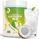 Polvo de electrolito – Mezcla de hidratación libre de azúcar con Magnesio, Potasio, Calcio &amp; Sodio ← Zero Carb Electrolyte Drink for Muscle Recovery, Cramp Relief & Energy ← 90 Servings
