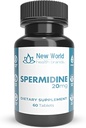 New World Health Brands Pure Spermidine (20mg) peru 60 Tablets - Fertilidad, Anti-Aging &amp; Reproductive Health Support, Easy to Swallow
