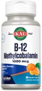 KAL Vitamina B12 Methylcobalamin 1000mcg, Energía sana, metabolismo, Nerve &amp; Red Blood Cell Support,* Fast Dissolve ActivMelt, Optimal Absorption, Natural Tangerine Flavor, 90 Servings, 90 Micro Tabs
