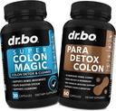 Colon Cleanser Detox " Body Cleanse - 15 Day Colon Cleanse Pills with Probiotic " Intestinal Guard Cleanser - Poop Bowel Movement Suplementos para la pérdida intestinal de estómago