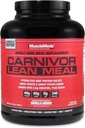 MuscleMeds CARNIVOR LEAN MEAL Sacudo de reemplazo de comida entera, MRE, aislato de proteína de carne, papa blanca, batata, proteína 40g, 40 g de carbohidratos, libre de lactosa, sin azúcar, Vanilla Cream 20 porciones