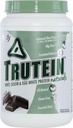 Polvo de proteína de la proteína corporal - Trutein Naturales Chocolate oscuro 2lb Whey, Casein &amp; Egg White - Natural Low Carb Keto Friendly Drink - Lean Muscle Builder, Weight Loss, Workout, Recovery