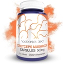 Nootropics Depot Cordyceps Mushroom Capsules TENIDO 500mg TEN 180 Conde Silencio Cordyceps militaris TEN TODO TODO Afrutado Cuerpo Mushroom Complemento ← Apoyos Healthy Immune System