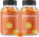 NutraChamps Vitamina C Gummies for Adults &amp; Kids, 5-in-1 Immune System Support with Elderberry, Rosehips, Citrus Bioflavonoids & Acerola Cherry, Immunity Booster Supplement (Pack of 2)