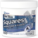 2a Skin Dressing 1" Squares (200 Conde) - Blister Pads for Feet & Body - Cool Gel Relief Patches - 95% Water Formula - Protección para el encaje no-estudiante - Portable First Aid for Athletes & Hikers