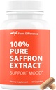 Suplementos de Saffron 88.5mg - 100% Pure Saffron Extract Capsules - Mood, Eye, &amp; Energy Support - Made in USA