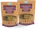 Elderberry Syrup Kits 2X - Cada Hace Aprox. 32oz - Incluye Bolsas de Brewing - Ingredientes - Elderberries - Rosehips - Ginger - Echinacea - Cinnamon - Ropa - Elderwise