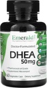 Laboratorios Esmeraldas DHEA 50mg - Complemento de Apoyo Adrenal para Ayudar Equilibrio de Hormonas* - Sin gluten - 60 cápsulas vegetales (60-Day Supply)