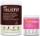 RSP NUTRITION AminoLean Pre Workout Energy (Pink Lemonade 30 Servings) con TrueFit Protein Powder (Chocolate 2 LB)