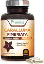 Pure Caralluma Fimbriata Extract Altamente Concentrado 1200mg - Natural Caralluma Fimbriata Capsules Endurance Support, Best Vegan Supplement for Men &amp; Women, Non-GMO - 180 Capsules