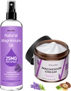 Loción de magnesio tópico limitadaSpray para los calambres y el sueño,Crema de magnesio nocturno para el dolor,Relajación muscular,Calma, Hidratación profunda para el cuidado corporal de la piel - Natural y seguro para los niños