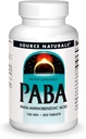 Fuente Naturals PABA, para-Amino Acido Benzoico, 100 mg Suplemento dietético - 250 Tabletas