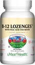 Vitamina B12 Lozenges con ácido fólico y biotina - Sublingual B 12 Vitaminas Flavor de Fresa - Vegetariano Kosher B 12 Vitamina - VIT B12 Suplemento para Producción y Energía de Células Rojas (90 Cuenta)