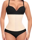 Entrenador de cintura de Ganado para Mujer Corset Shapewear Tummy Control Waist Cincher Underbust Postpartum Girdle Body Shaper (#1 Beige(24.5CM), M)