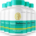 NeuroDefender Advanced Formula Brain Health Support Pills, Extra Strength Nootropics Neuro Defender All Natural Reviews (5 Pack)