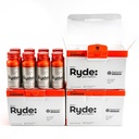 Ryde: Energize Shot ¦ Tropical Flavor ← Green Tea Caffeine, Taurine, Ginseng Extract " B Vitamins TENER 0 Calories, 0 Sugar TEN 2 FL OZ Shots ANTERI Boost energy* (24 Pack)