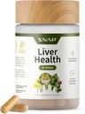 Snap Supplements Liver Health " Detox Supplement - Natural Support for Liver and Digestive Health, 60 Vegetarian Capsules (1 Month Supply)