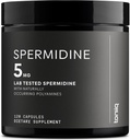 Toniiq Ultra Concentrado 500mg Spermidine Suplementos para Hombres y Mujeres - Espermidina no sintética Estándarizada a No Menos Than 1% - 5 mg por Serving Rice Germ Extract