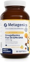 Metagenics OmegaGenics EPA-DHA 1000 mg - High Potency Omega-3 Fish Oil Supplement for Heart, Brain &amp; Joint Health* - Fuente sostenible - 60 Softgels