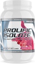 G6 Sports Nutrition Prolific Isolate All Natural Whey Protein Isolate (Gluten Free, Lactose Free, Soy Free, Stevia Sweetened, 25g Protein, 100 Calories) – 2,5lb Jar – Raspberry Gelato