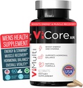 Suplemento Herbal para Hombres ViCore Premium – Tongkat Ali (Longjack), Maca Root, Panax Ginseng, Zinc & L-Arginine – apoya la energía, la resistencia, la salud inmunitaria " Hombres Wellness – 60 cápsulas
