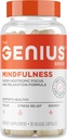 The Genius Brand Genius Mindfulness - Suplemento de salud cerebral - Supports Healthy Mindsets - Calm, Energy, Memory " Focus Support - Ashwagandha, NeuroFactor " Más - 30 píldoras vegetarianas