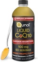 Qunol Liquid CoQ10 100mg, Absorción Superior Suplemento Natural Forma de Coenzima Q10, Antioxidante para la salud del corazón, Piña naranja Sabored, 60 Servimientos, 20.3 oz Botella