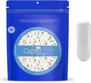 Capsulina Coloreado Tamaño 00 Empty Vegan Capsules - 5000 Cuenta - Empty Veggie Pill Capsules - DIY Vegetable Capsule Filling - Empty Caps - Kosher y Halal Certified - No GMO certificado (White)