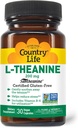 Country Life L-Theanine - 200 mg - 30 cápsulas vegetarianas