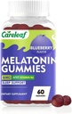 Melatonin Gummies Apoyo al sueño para hombres y mujeres salud sueño con 6mg Melatonin ventajaVitamin B6 Blueberry Flavor 60 cuenta