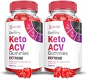 Laboratorios justificados (2 Pack Destiny Keto ACV Gummies Extreme 2000MG Destiny Keto Gummies Advanced Formula Apple Cider Vinegar con Pomegranate Beet Juice Powder B12 Vegan Non GMO 120 Gummys