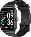 Reloj inteligente para hombres(Respuesta/Llamada de maquillaje),Alexa Incorporado,1.8"Fitness Tracker with Heart Rate Sleep SpO2 Monitor,100 Sport Mode,5ATM A prueba de agua, monitores de actividad y relojes inteligentes para teléfonos iOS y Android
