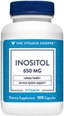 La vitamina Shoppe Inositol 650MG, soporta la función sana del hígado y celular (100 cápsulas)