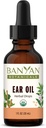 Banyan Botanicals Ear Oil – Organic Herbal Oil Ear Drops with Ashwagandha and Garlic – Soothing and Comforting for The Ears – 1 oz – Non GMO Sostenably Sourced Vegan