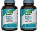 Camino de la Naturaleza Magnesio de calcio y vitamina D3 Complejo, Huesos saludables, Función muscular y Relajación*, Gluten Free, 250 cápsulas (Paquete May Vary) - 2 Pack