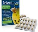 Wellgenix Menocet Plus Menopause Support - Suplemento Natural para Mujeres - Asistencia Femenina de Alivio diario - Ayuda con Flashes calientes, Sudaderas nocturnas, Mood Swings & Irritability - 30 Tablets