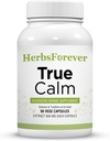 Herbsforever Cápsulas de calma verdaderas Formulación herbal ayurvédica Fórmula de alivio proporciona calma y sueño cómodo 90 cápsulas de Vege 800 Mg cada uno