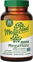 MegaFood MegaFlora Probiótico - Probióticos para Mujeres Salud Digestiva - Suplemento de Apoyo Inmuno - 20 Billones CFU - 14 Strains - No GMO - Vegetariano - 90 Mini Capsules (90 Servimientos)
