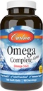 Carlson - Omega gemas completas, Omega-3-6-9, Wild Caught, Fuente sostenible, Heart Health, Joint Function & Immune Support, 180 Softgels