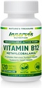 Alta Absorción BioActive B12 1000mcg – Apoya Energía, Nerve & Heart Health – 120 Vegan Capsules – Innervis Nutrition