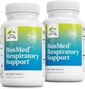 Terry Naturalmente BosMed Respiratory Support - Respiratory Support Supplement - Herbal Supplement for Lung Support - Healthy Lung Supplement for Clear Bronchial Passages - 60 Softgels (Pack of 2)